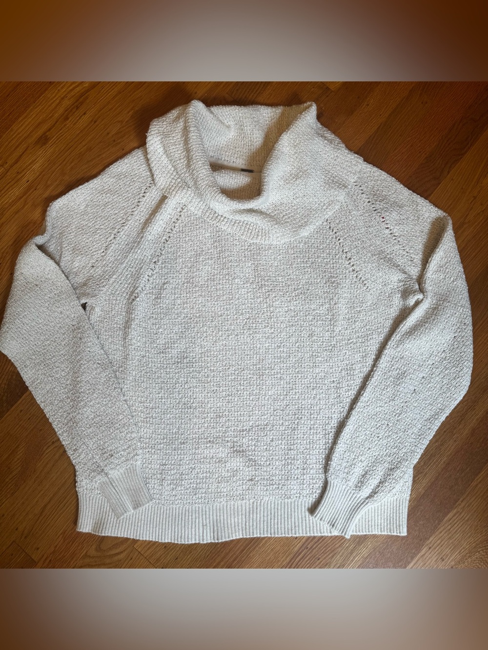 Free People "By Your Side" Oversized Chunky Cowl Neck Sweater, Sz XL